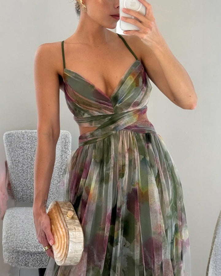 Gisella | Charming Long Dress with Floral Print