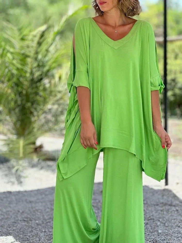 Úrsula™ | Off-Shoulder Tunic and Pants Set