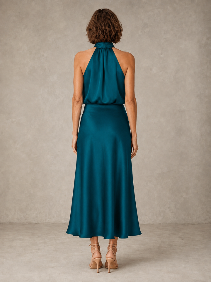 Harper | Halter Satin Evening