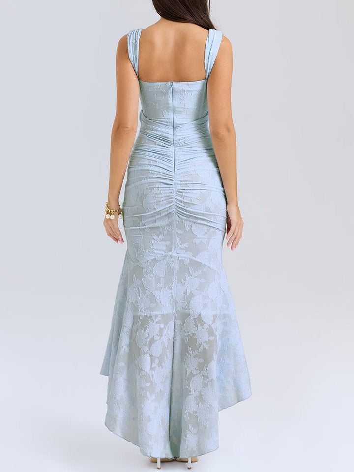 ELVENA™ | Lace Fishtail Midi Dress