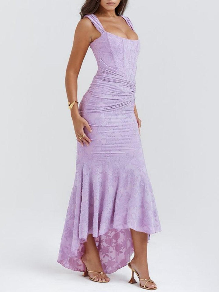 ELVENA™ | Lace Fishtail Midi Dress