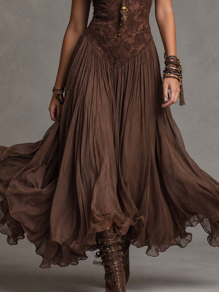 Olivia | Lace Corset Maxi
