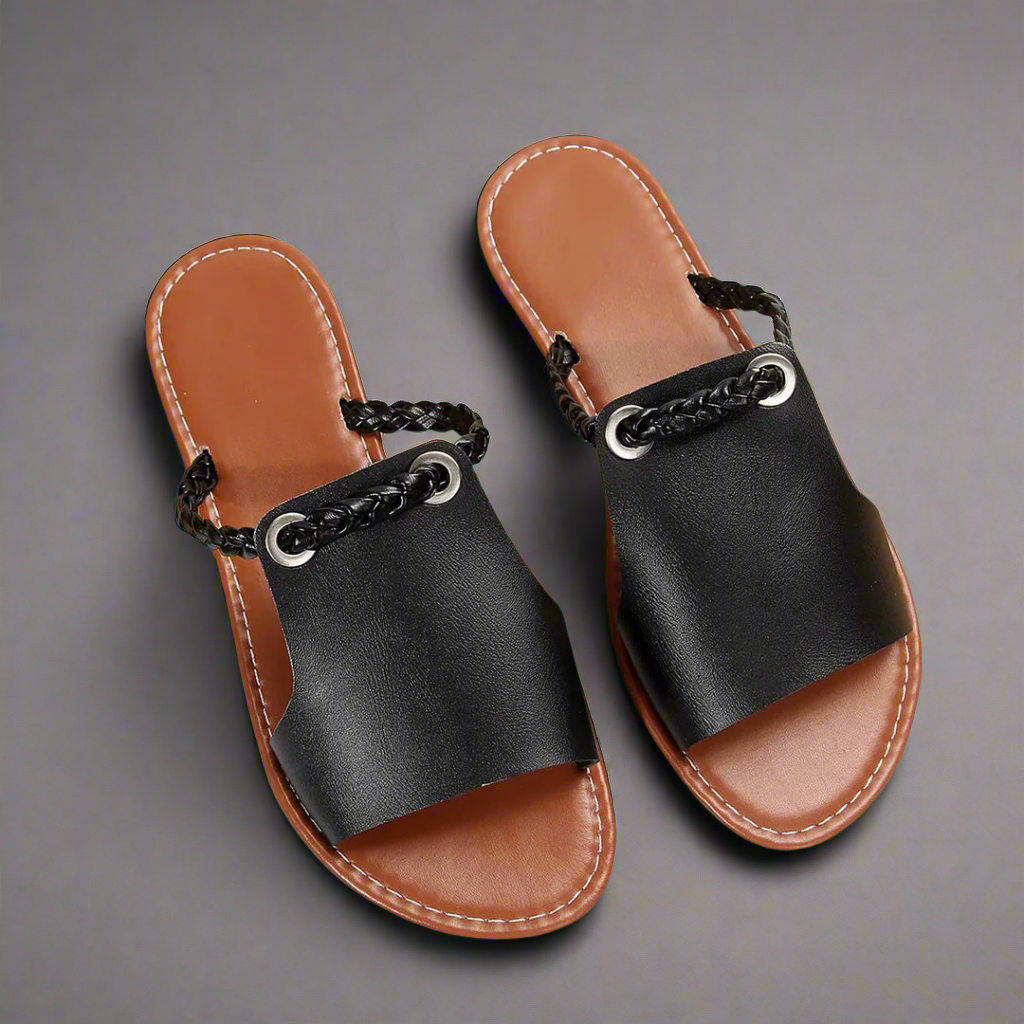 Katelina | Handcrafted Flat Sandals Made from Premium Material