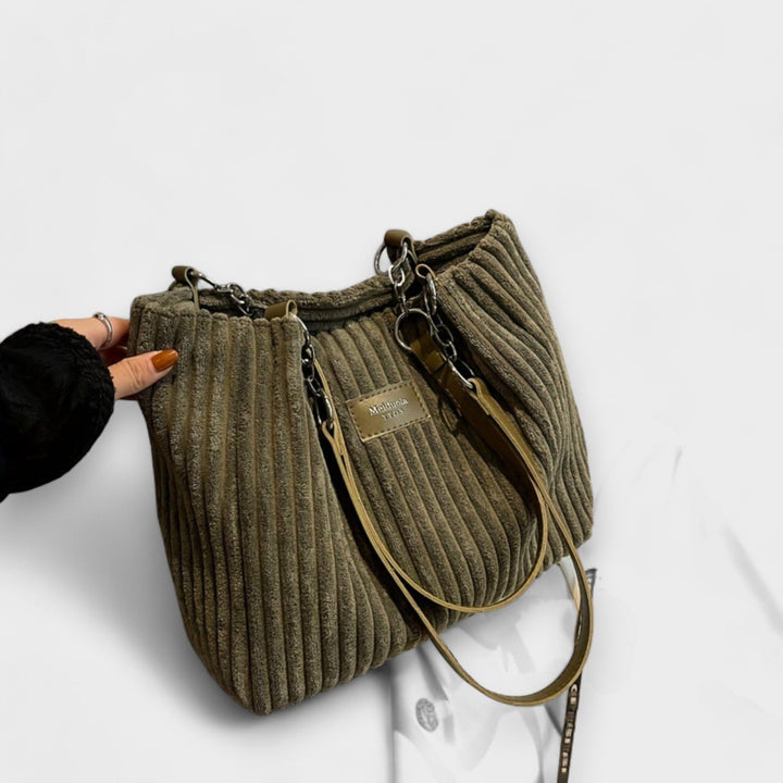 Olívia – Soft Corduroy Shoulder Bag