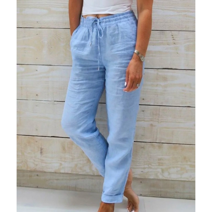 Eleonor™ | High-Quality Breathable Linen Stretch Trousers