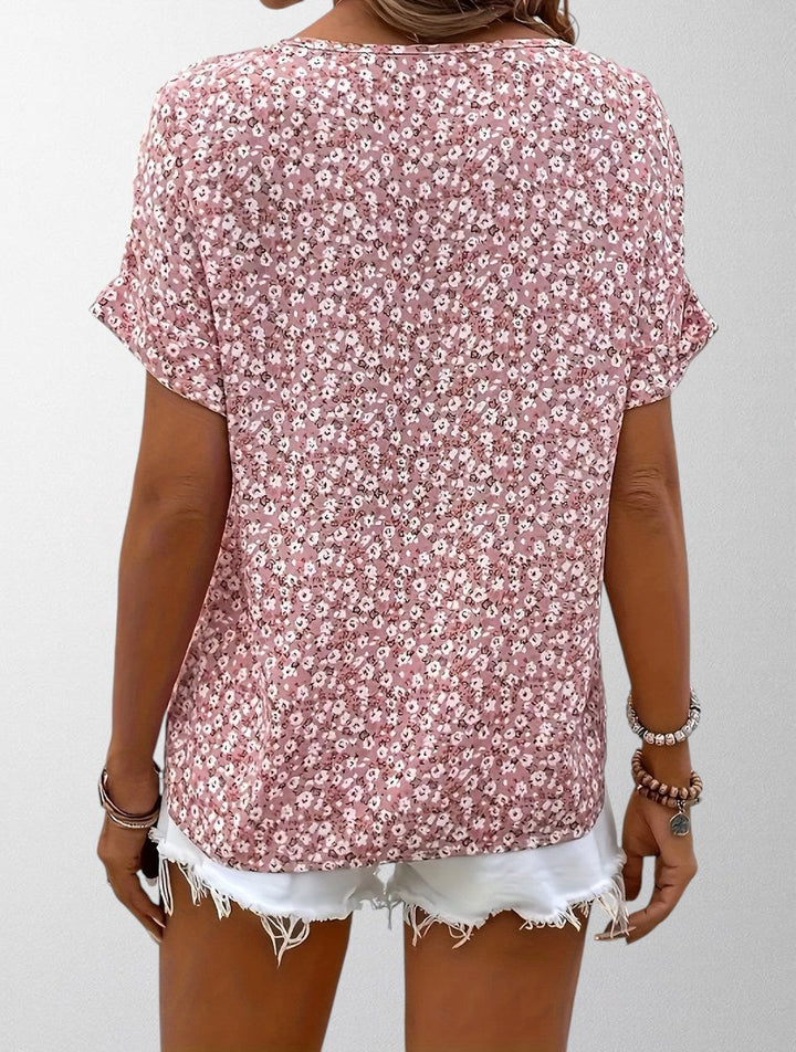 Olivia - Floral Button-Up Blouse