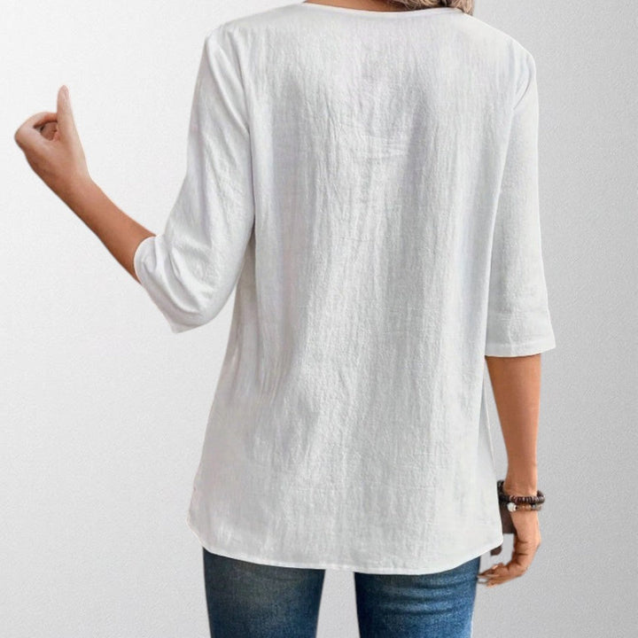 Olivia - Casual Plain Blouse