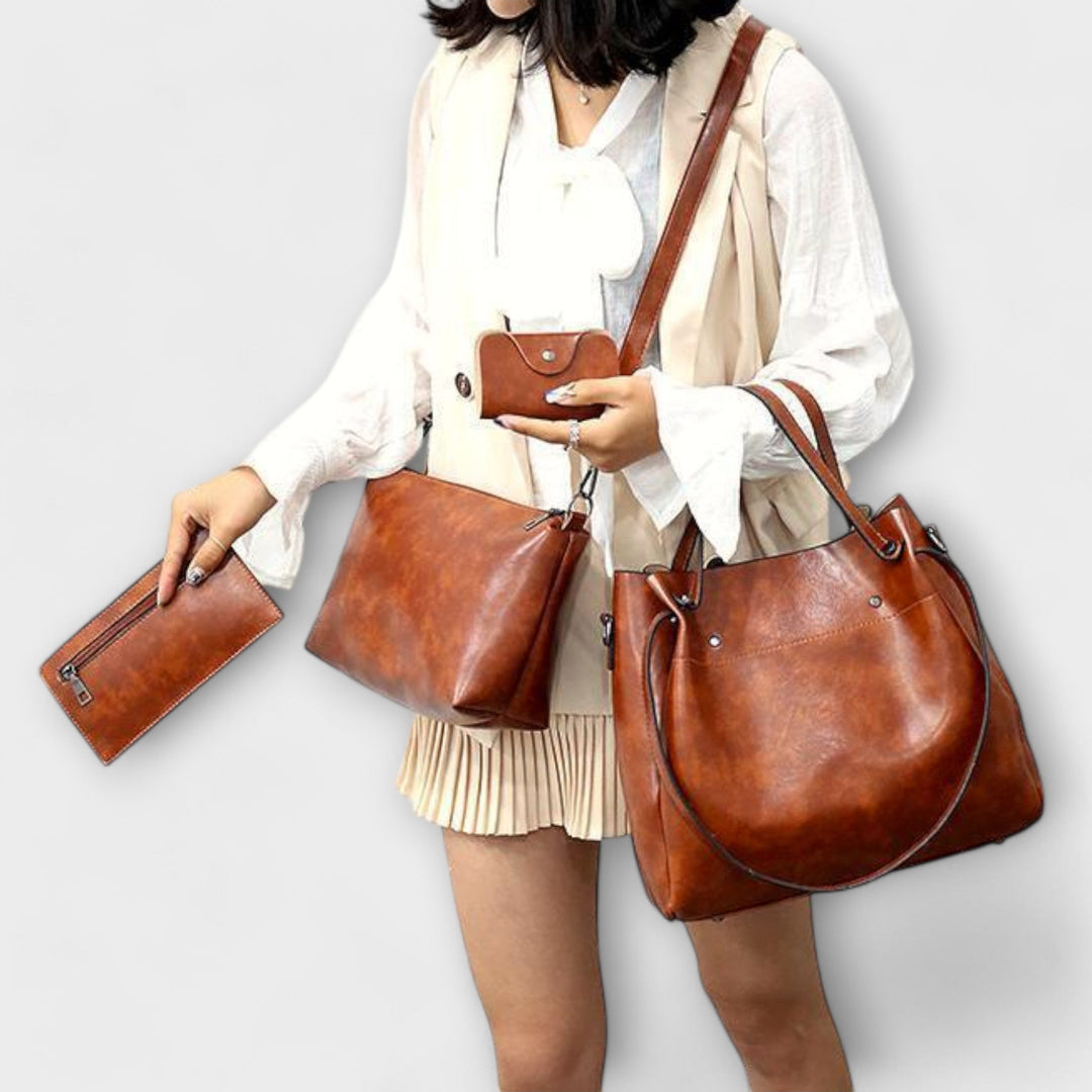 Olívia - 4-Piece Vintage Bag Set