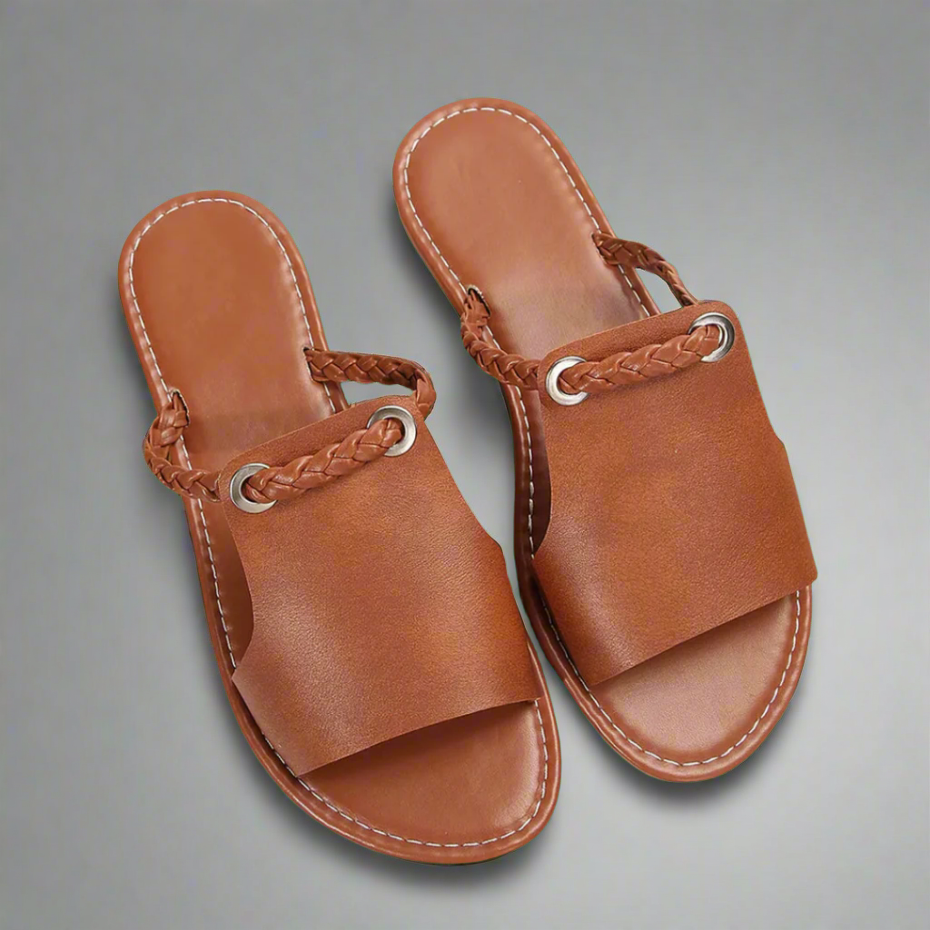 Katelina | Handcrafted Flat Sandals Made from Premium Material