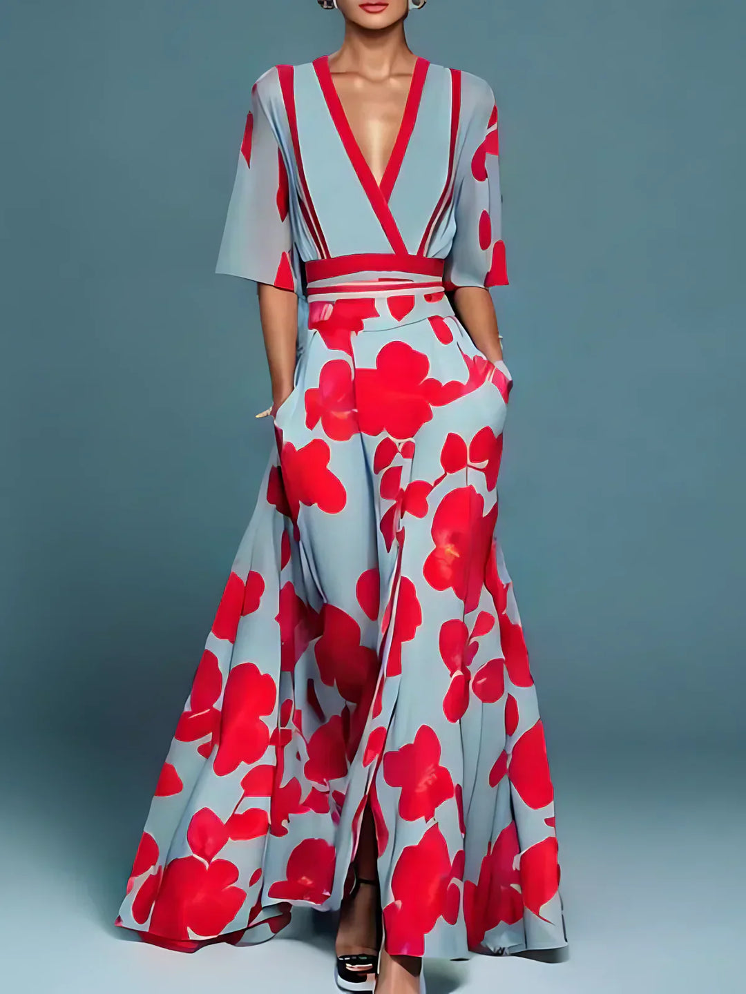 Sophia - Elegant Floral Dress