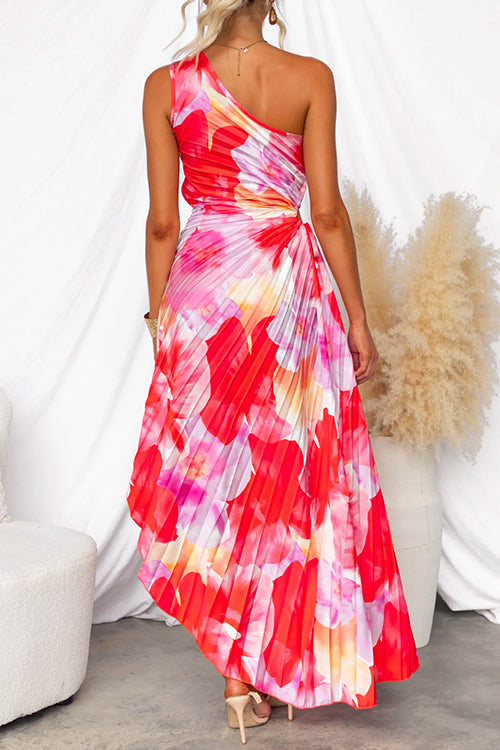Yanira | One-shoulder pleated dress