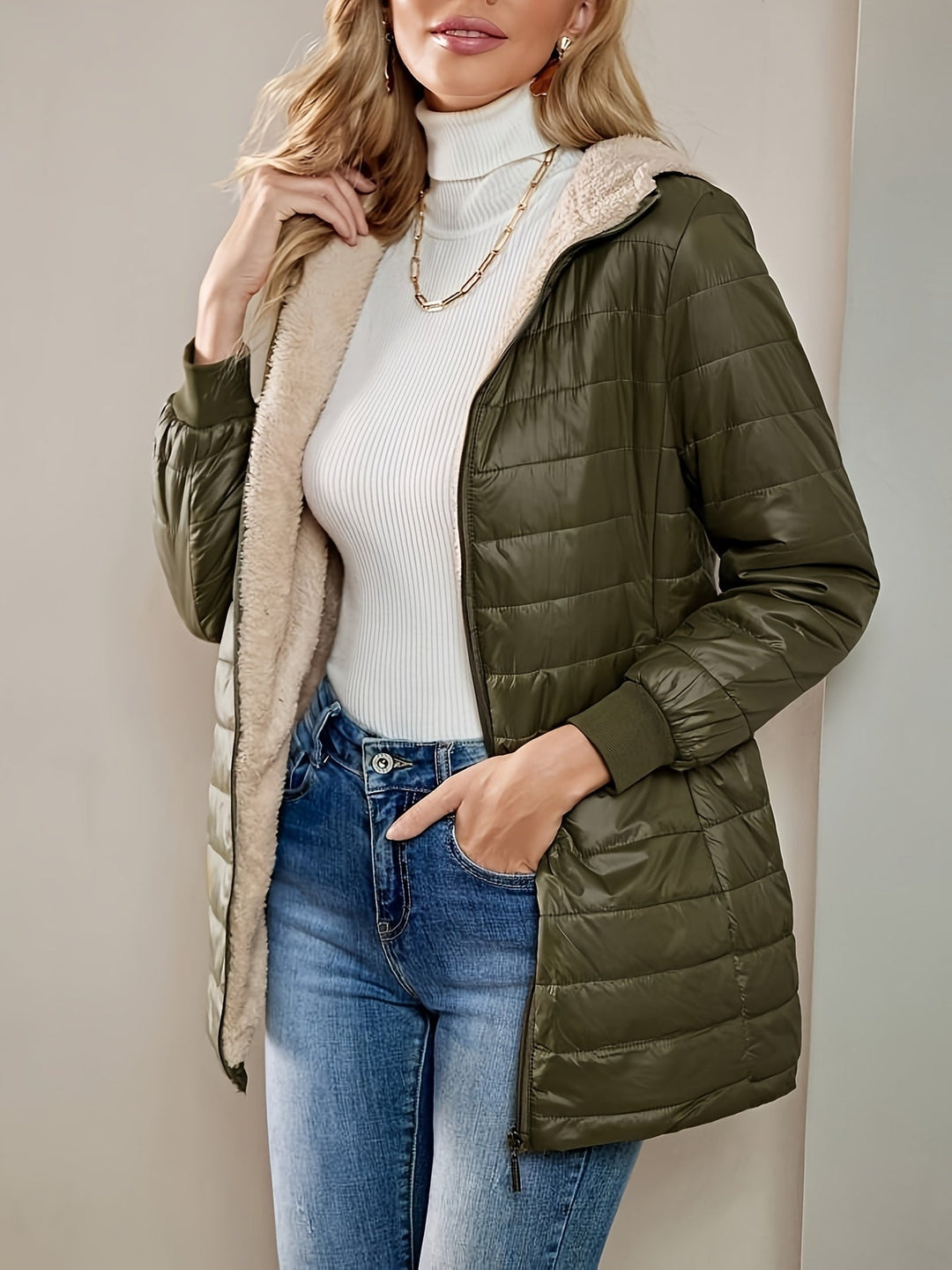 Michèle | Long Waterproof and Elegant Coat