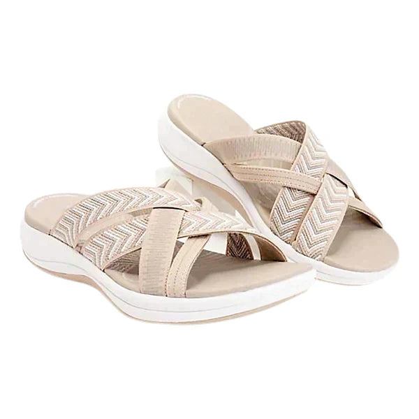 Isabella™ Criss-Cross Comfort Slides