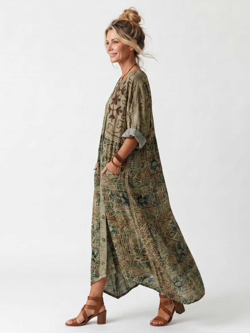 Sandra | Floral Bohemian Jumpsuit