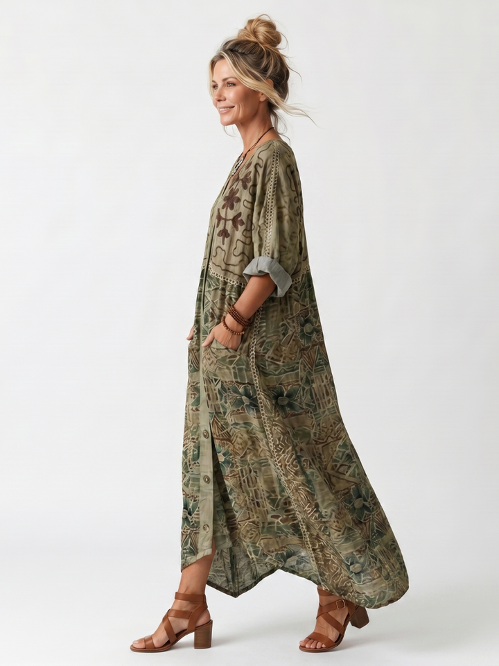 Sandra | Floral Bohemian Jumpsuit