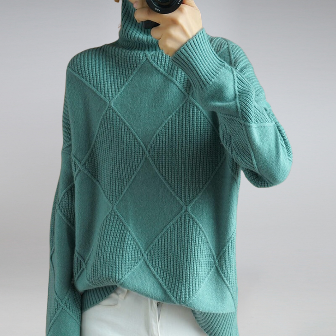 Adelle™ | Comfortable High Neck Jumper