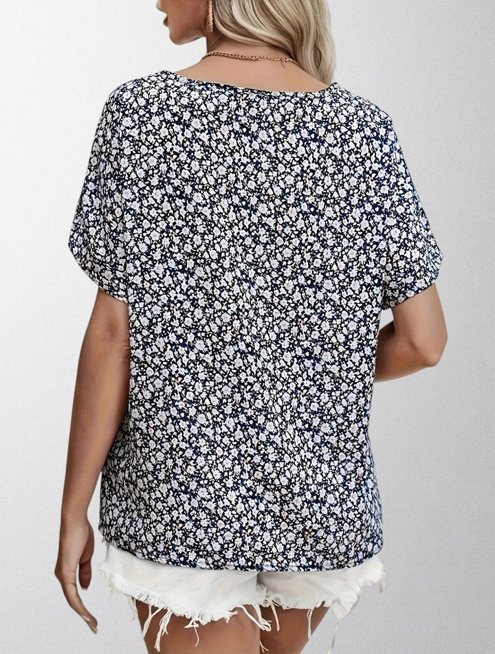 Olivia - Floral Button-Up Blouse