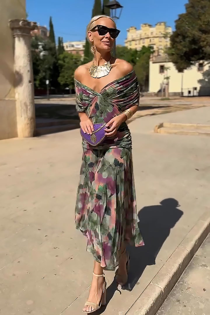 Hendrika | Coral evening dress