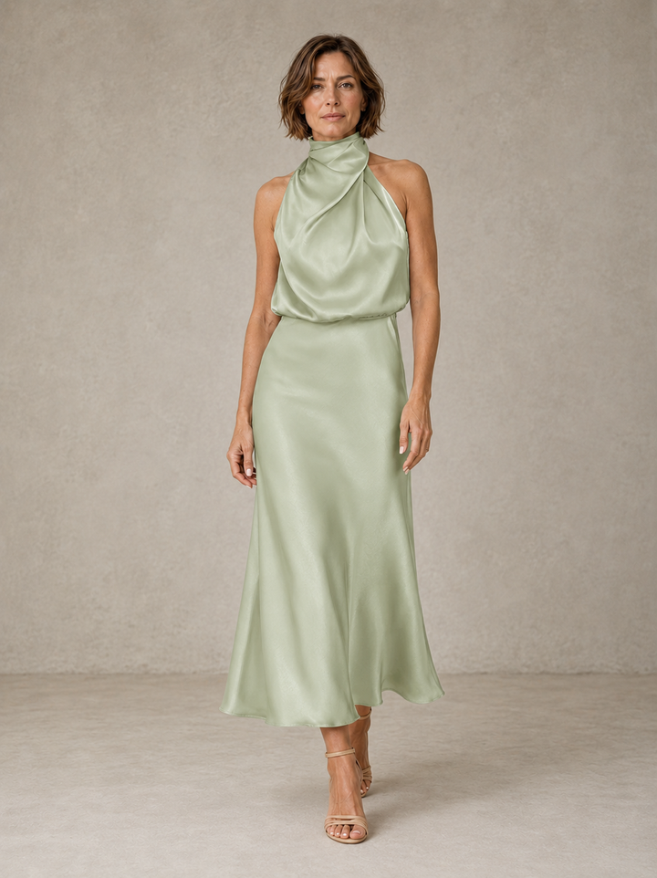 Harper | Halter Satin Evening