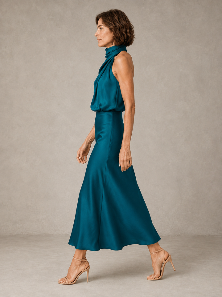 Harper | Halter Satin Evening