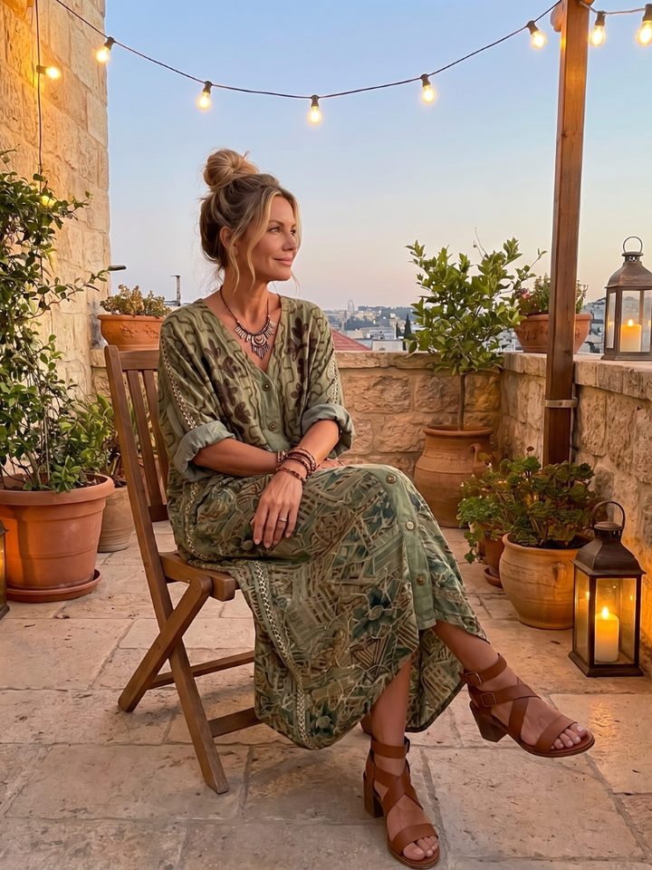 Sandra | Floral Bohemian Jumpsuit