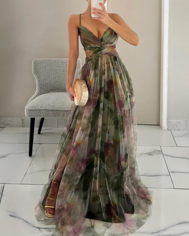 Gisella | Charming Long Dress with Floral Print