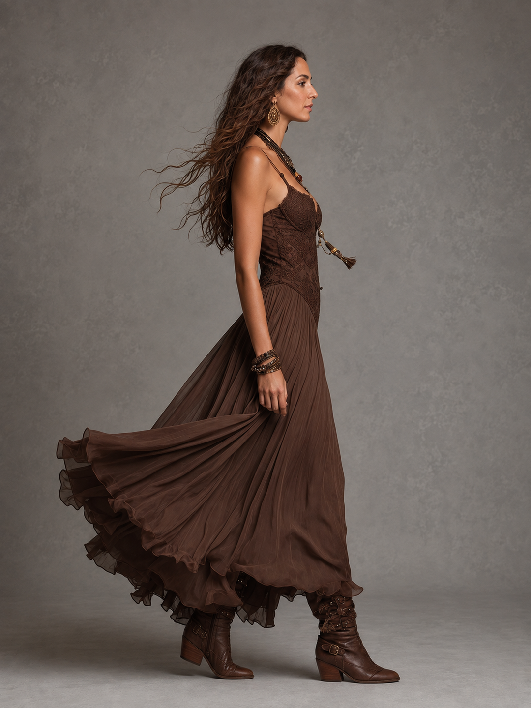 Olivia | Lace Corset Maxi