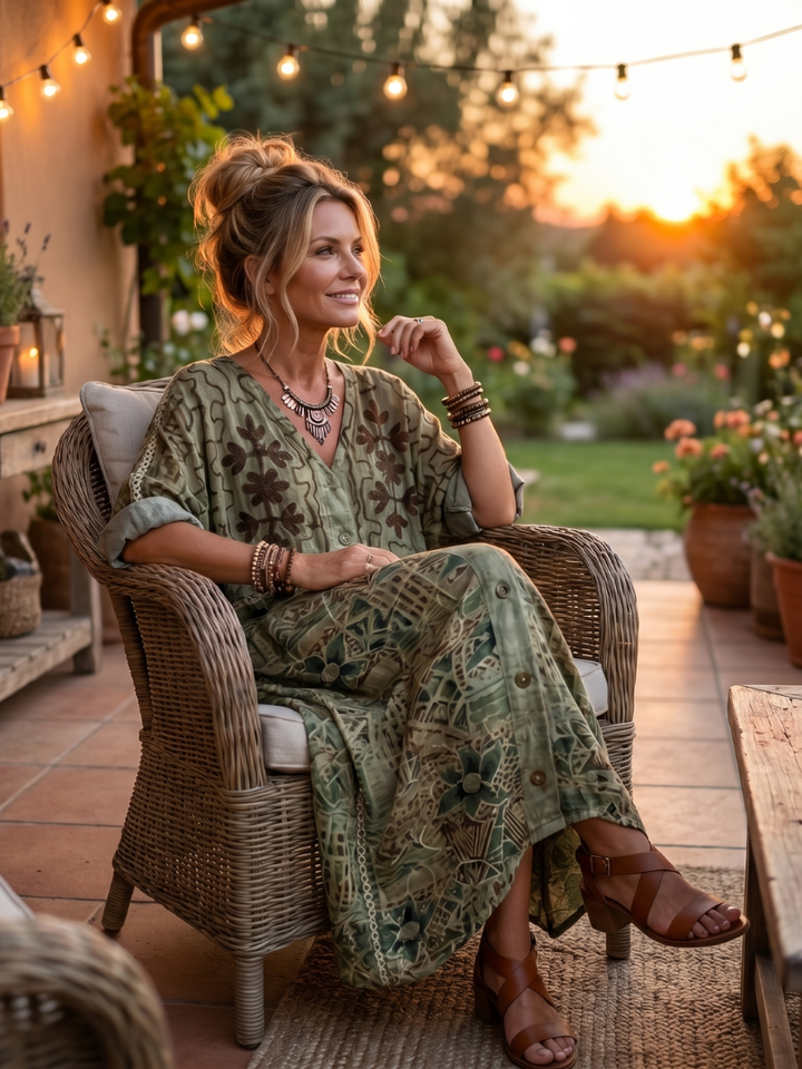Sandra | Floral Bohemian Jumpsuit