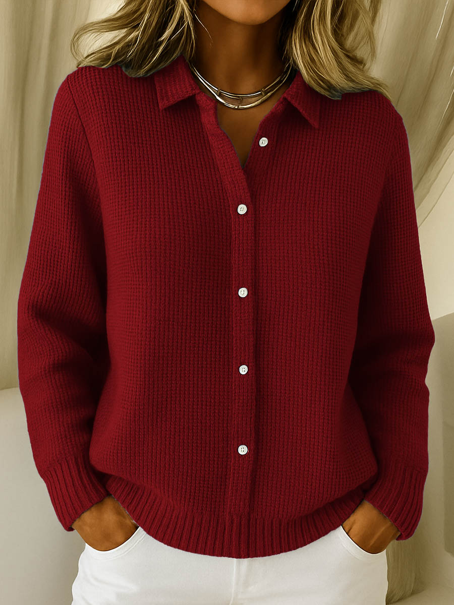 Eleanor - Classic Knitted Button Cardigan