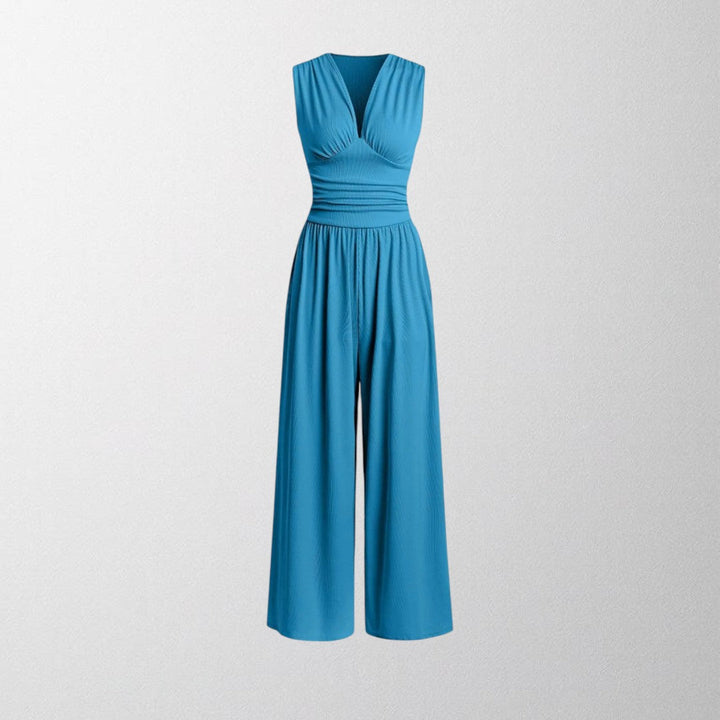 Olivia – Chic Sleeveless Wide-Leg Jumpsuit
