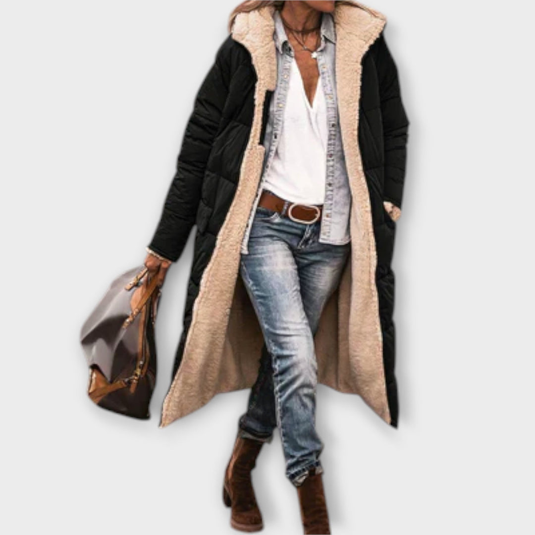 Kora – Cosy Faux Fur-Lined Coat