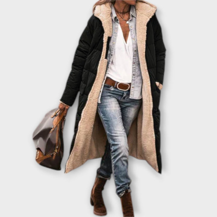 Kora – Cosy Faux Fur-Lined Coat