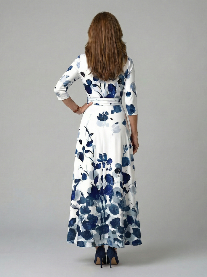 ELVENA™ | Floral Wrap Maxi Dress