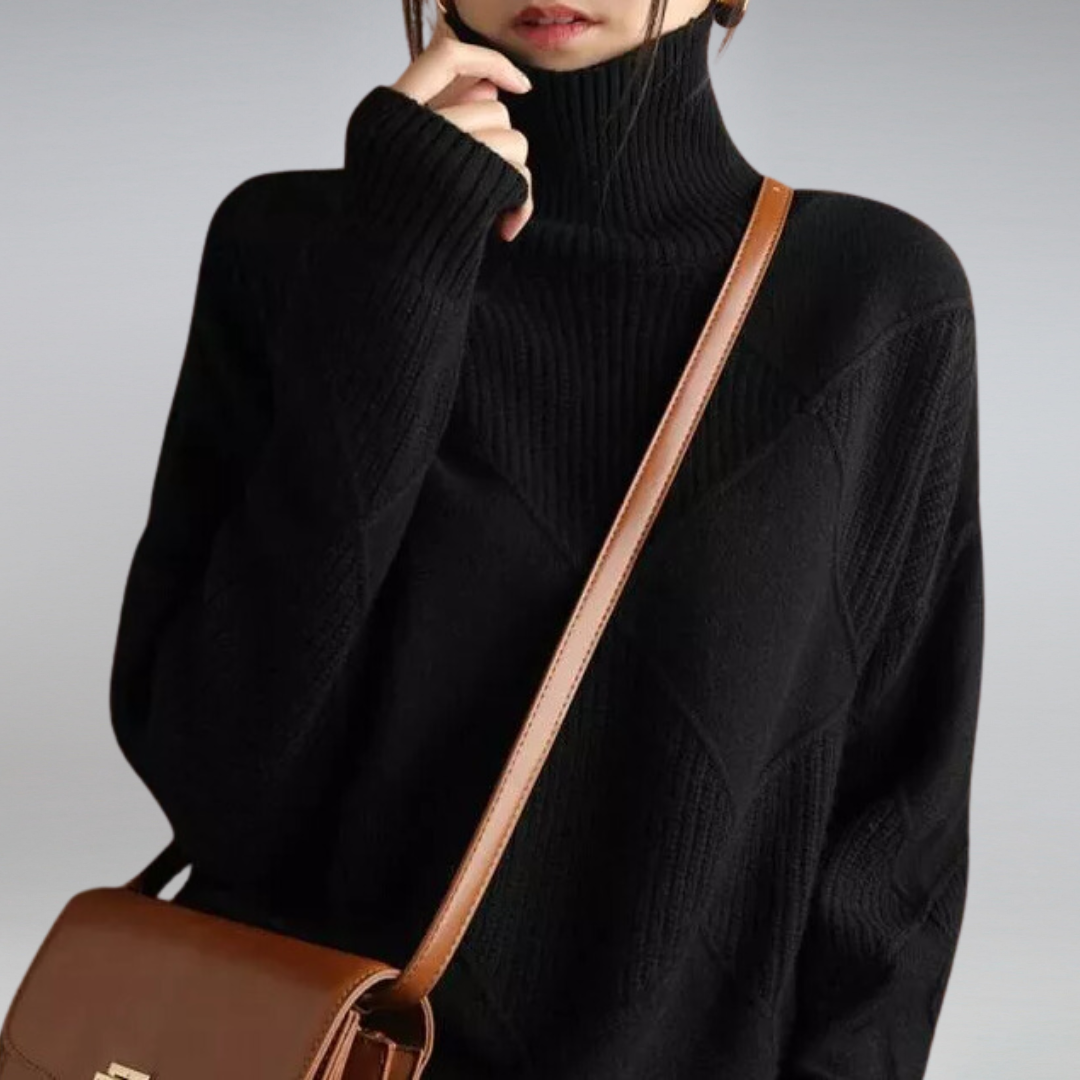 Adelle™ | Comfortable High Neck Jumper