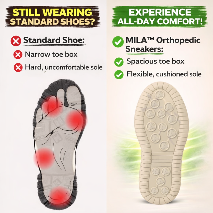 Mila – Comfortable orthopedic sneakers with a zipper