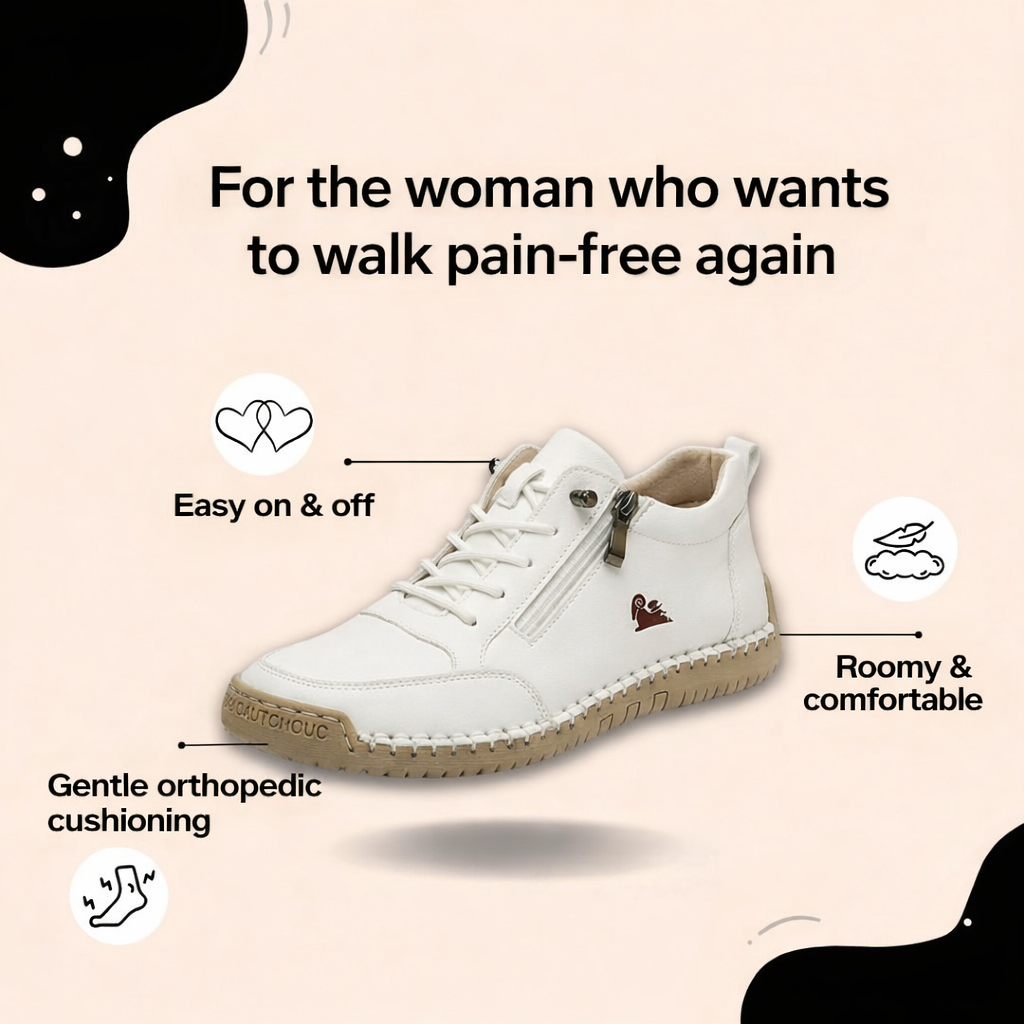 Mila – Comfortable orthopedic sneakers with a zipper