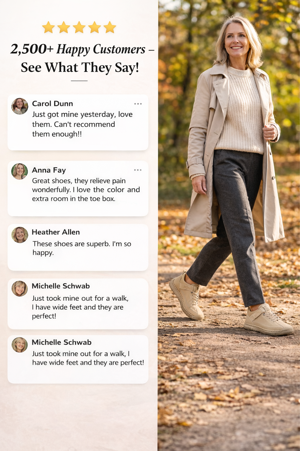 Mia – Comfortable & Pain-Free Orthopedic Sneakers