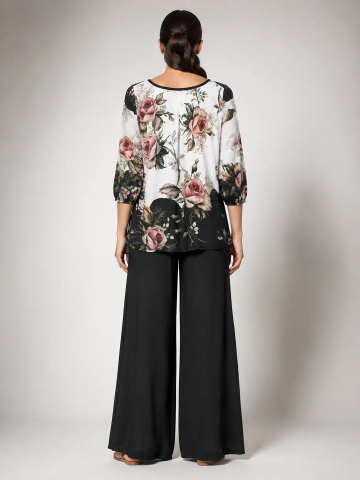 Ricarda™ | Black Floral Set