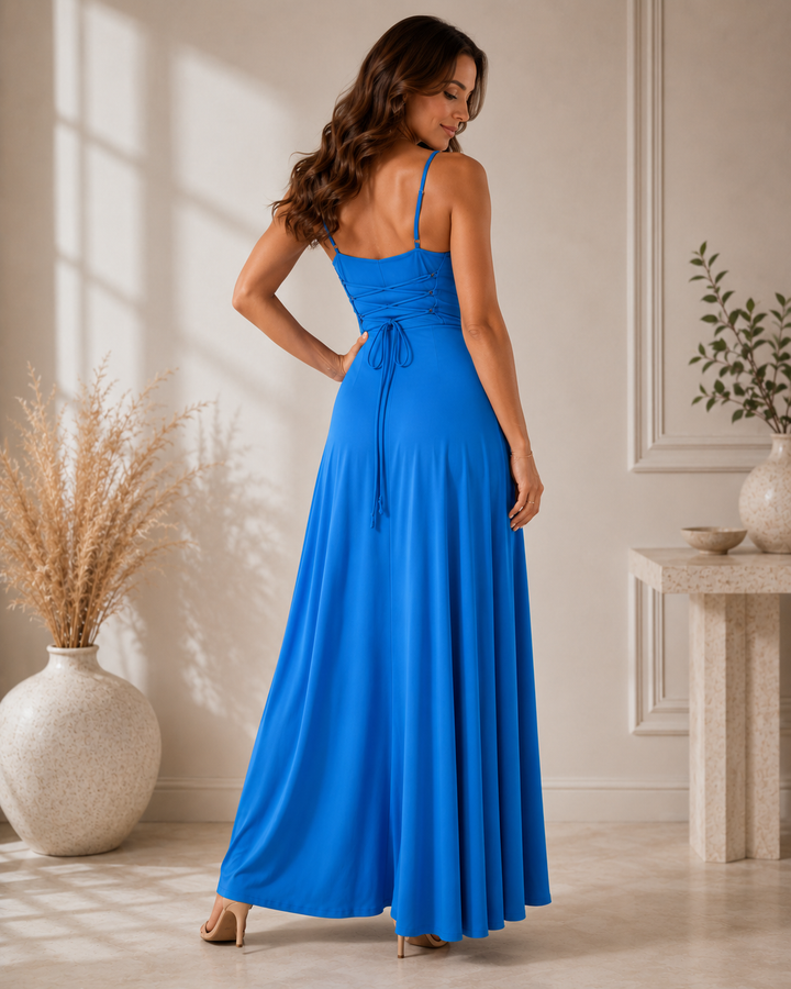 ELVENA™ | Cowl-Neck Maxi Dress