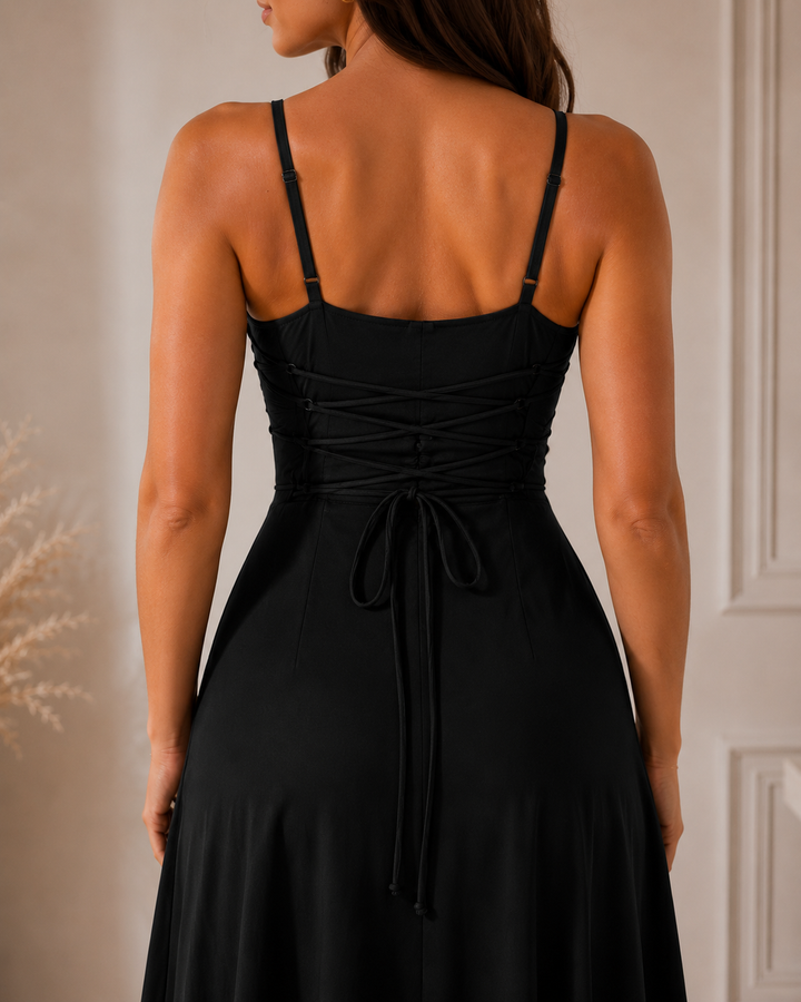 ELVENA™ | Cowl-Neck Maxi Dress