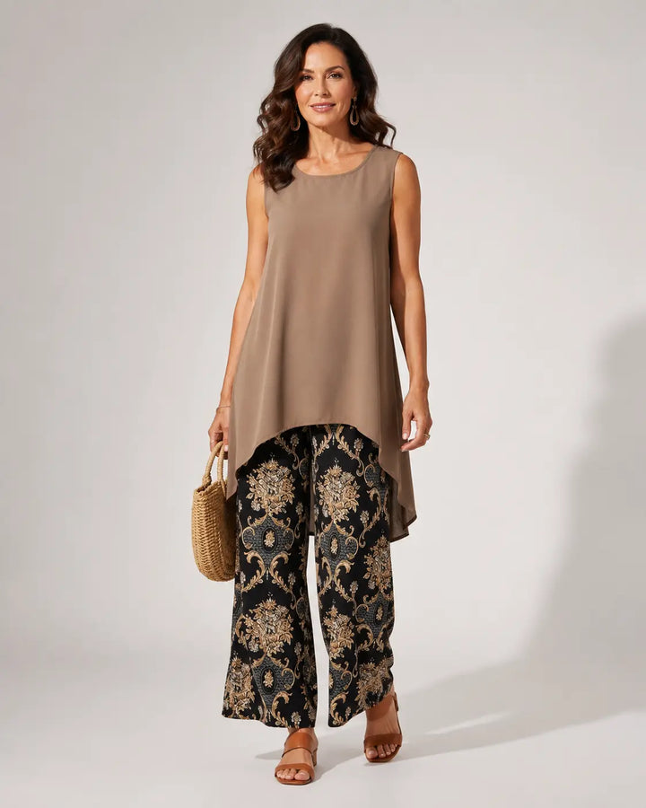 Tránsito™ | Boho Set Tunic and Wide-Leg Pants