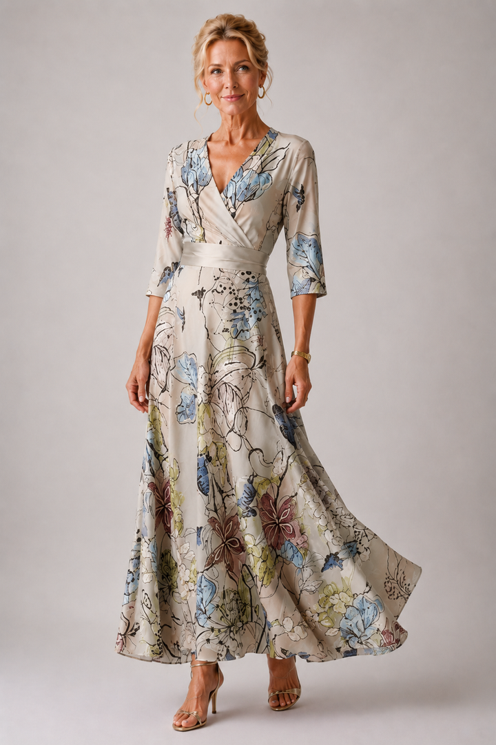 Yael | Chic Floral Print Dress