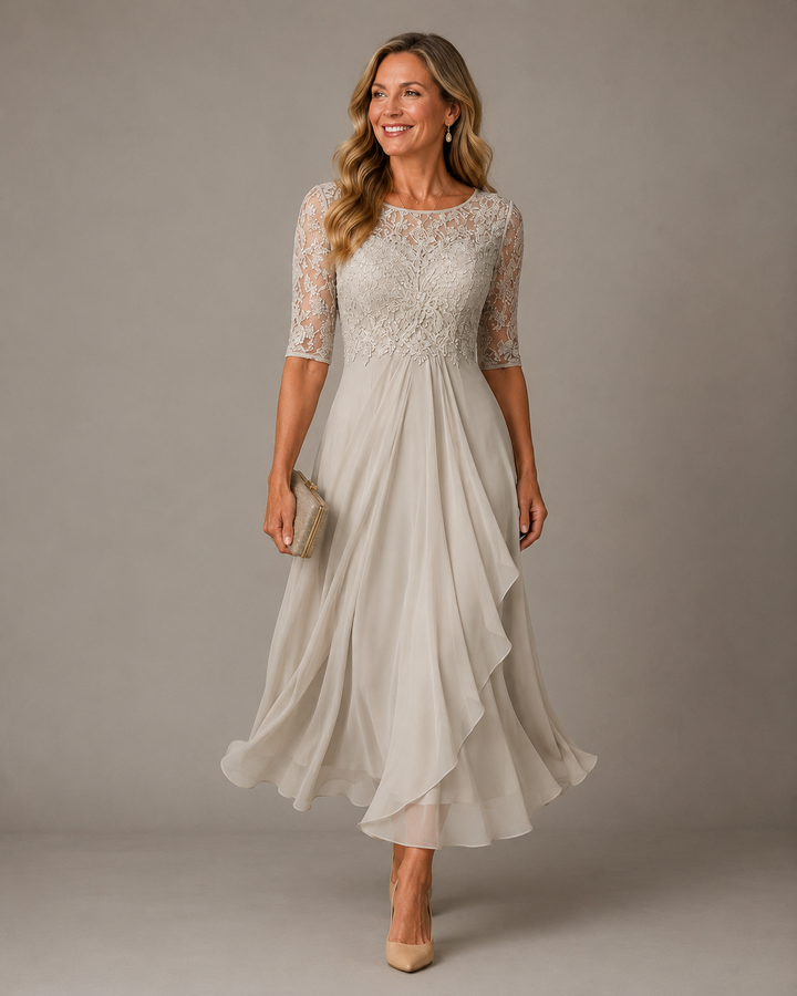 Rosa | Lace Midi Dress