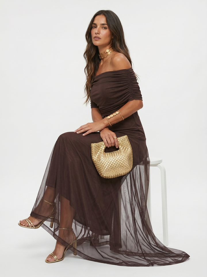 ELVENA™ | One-Shoulder Print Maxi Dress