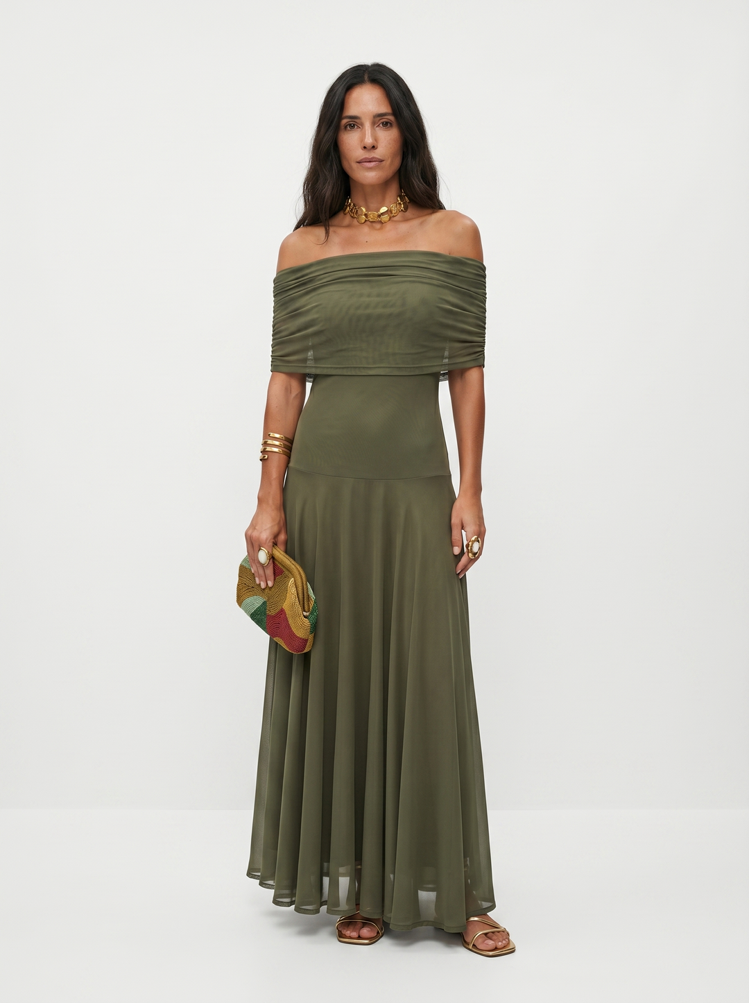 ELVENA™ | One-Shoulder Print Maxi Dress