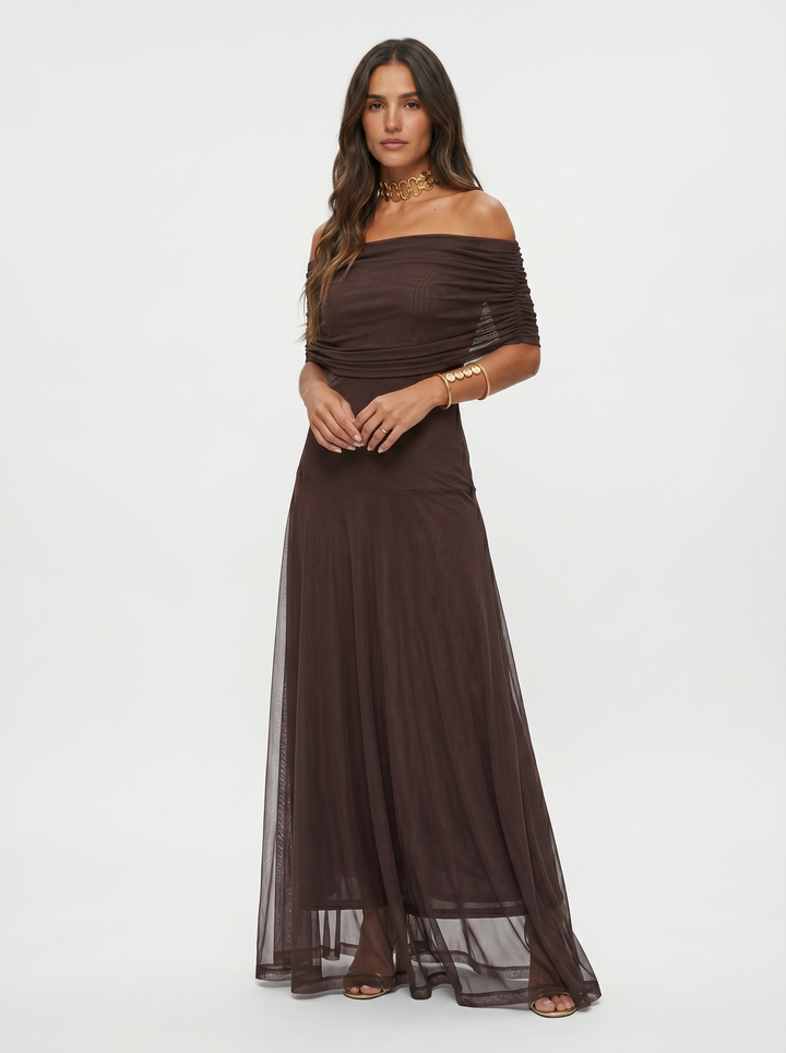 ELVENA™ | One-Shoulder Print Maxi Dress