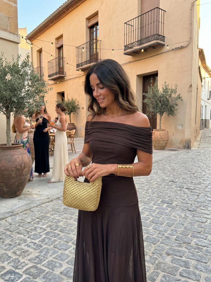 ELVENA™ | One-Shoulder Print Maxi Dress