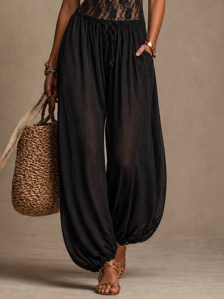 Laia - Halter Jumpsuit with Fluid Lace