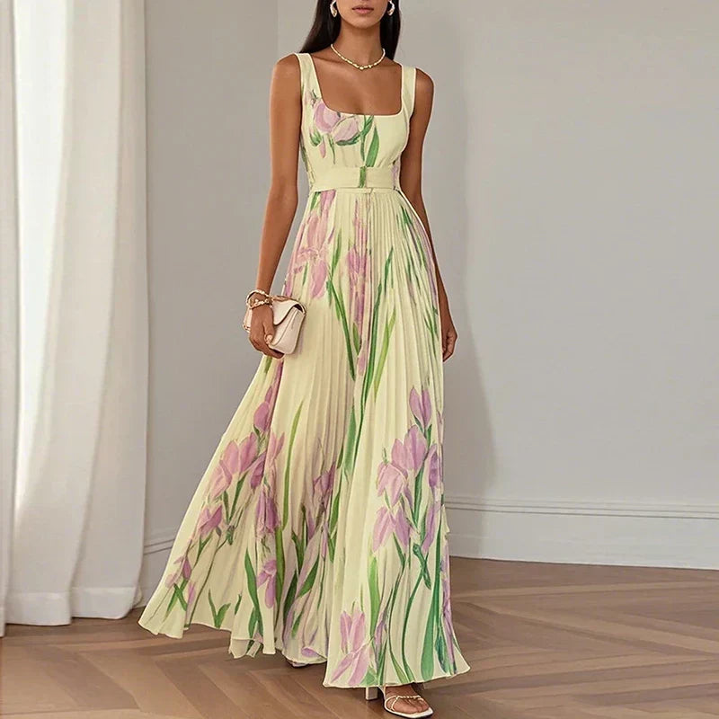 Lucía | Floral A-line Maxi Dress