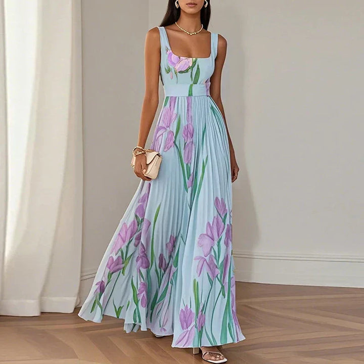 Lucía | Floral A-line Maxi Dress